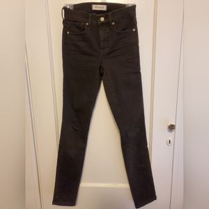 Madewell black high rise skinny jeans size 23T